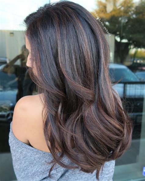 balayage on black hair|balayage hair color for brunettes.